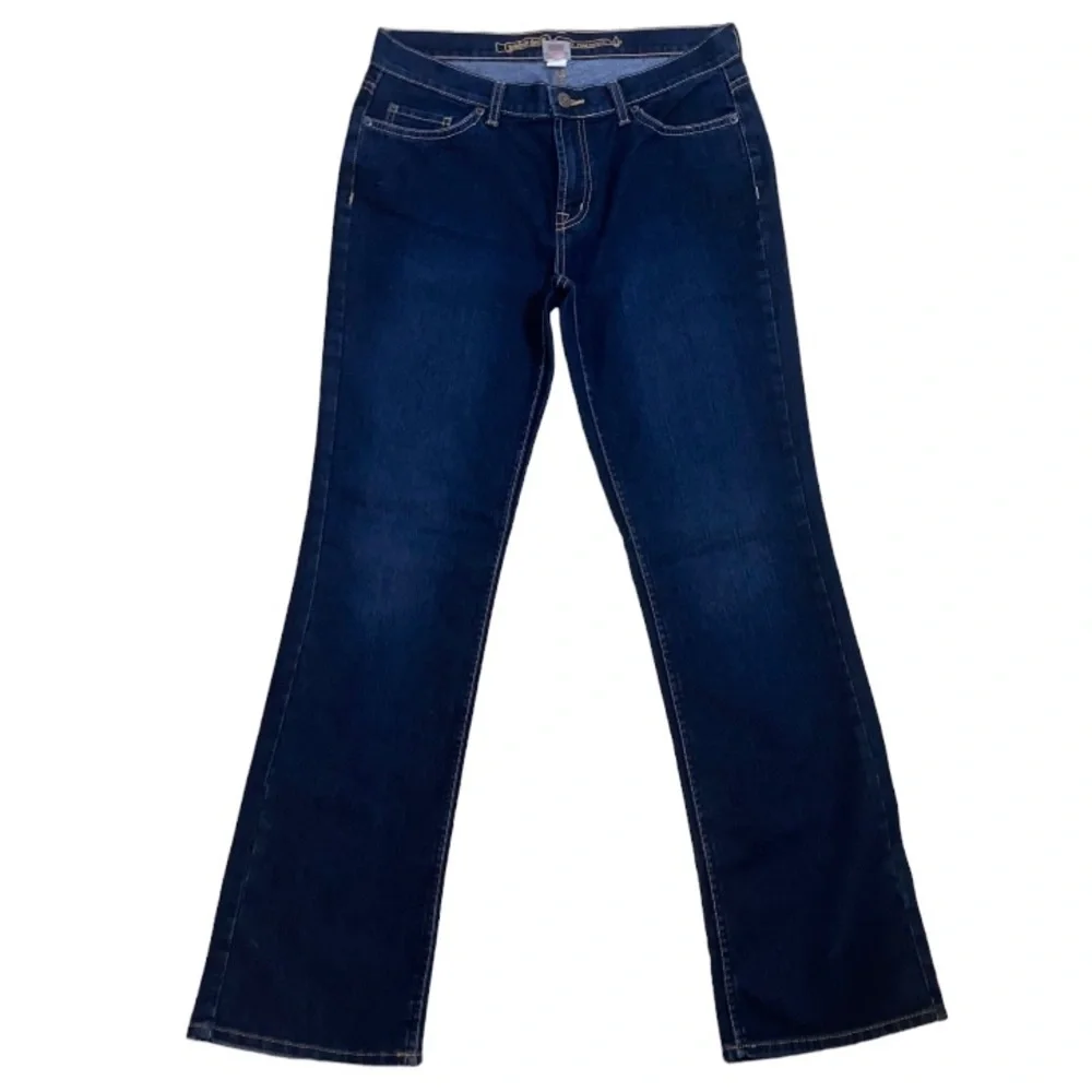 No Boundaries Denim Women’s Juniors Dark Blue Wash Mid Rise Bootcut Jeans Sz 11 - Picture 16 of 16